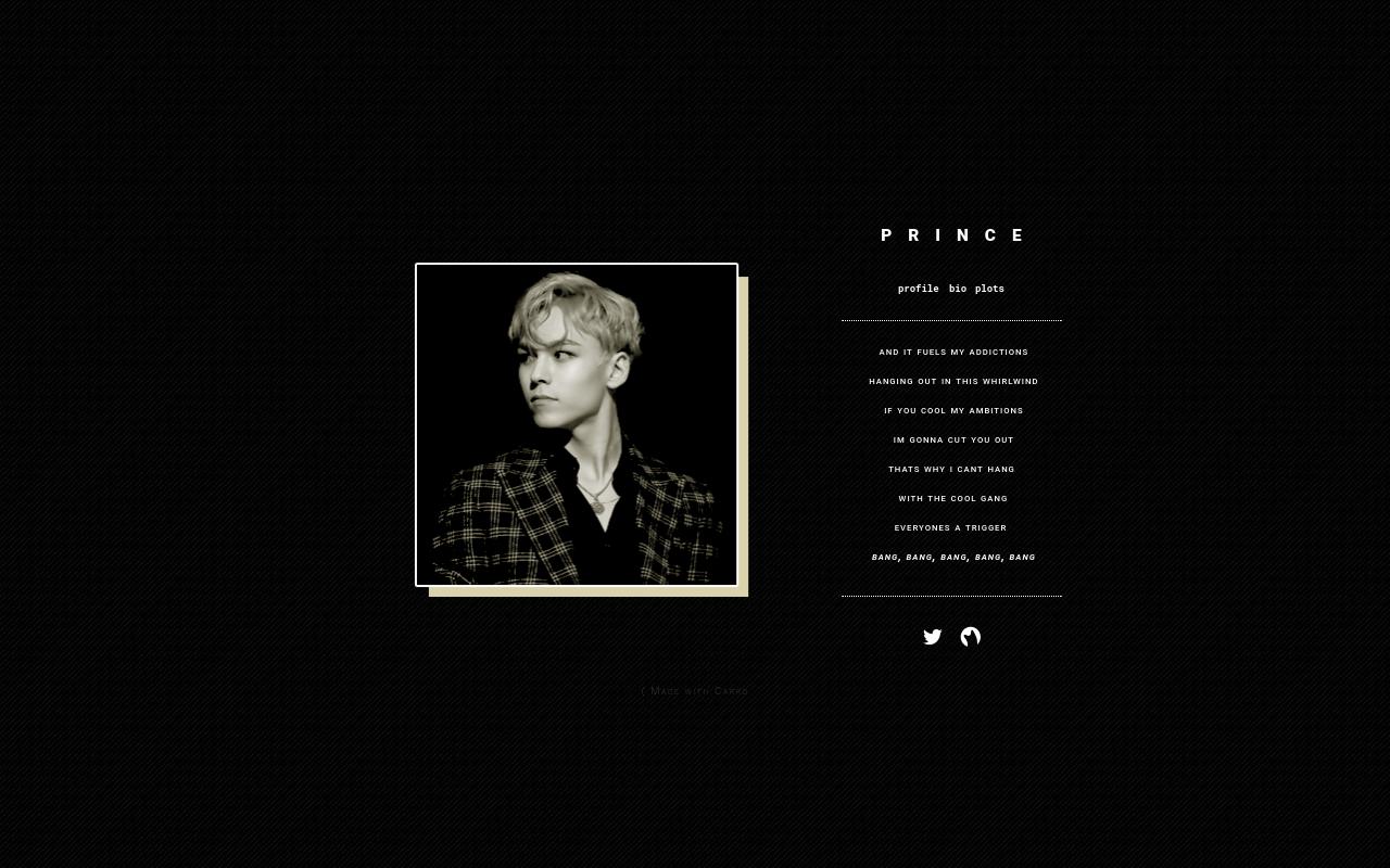 Carrd profile picture for @princes